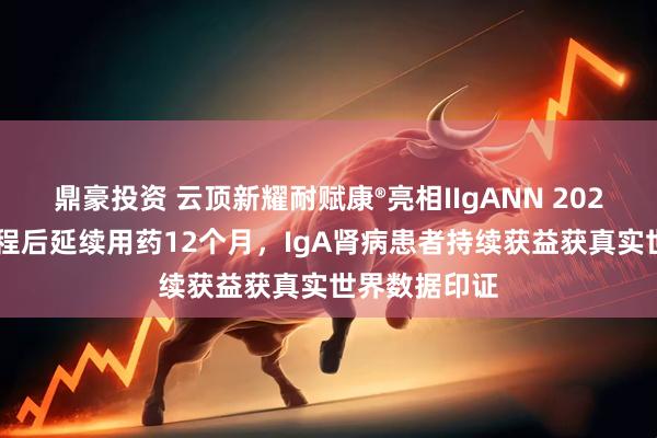 鼎豪投资 云顶新耀耐赋康®亮相IIgANN 2025：9个月疗程后延续用药12个月，IgA肾病患者持续获益获真实世界数据印证