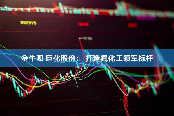 金牛呗 巨化股份: 打造氟化工领军标杆